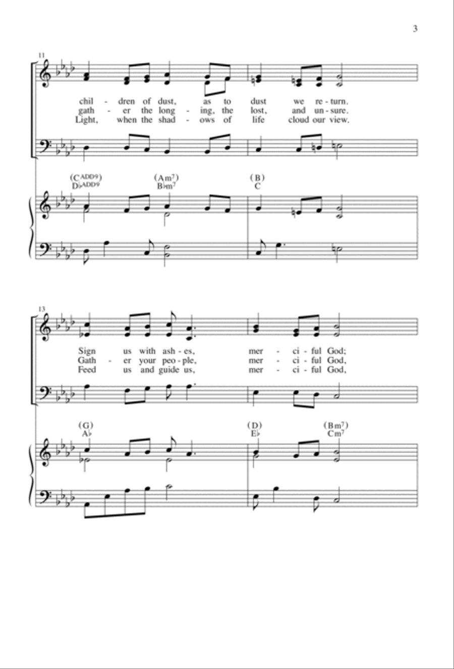Merciful God: A Ritual Song for Lent | Download Edition 3-Part scores gallery preview page 3