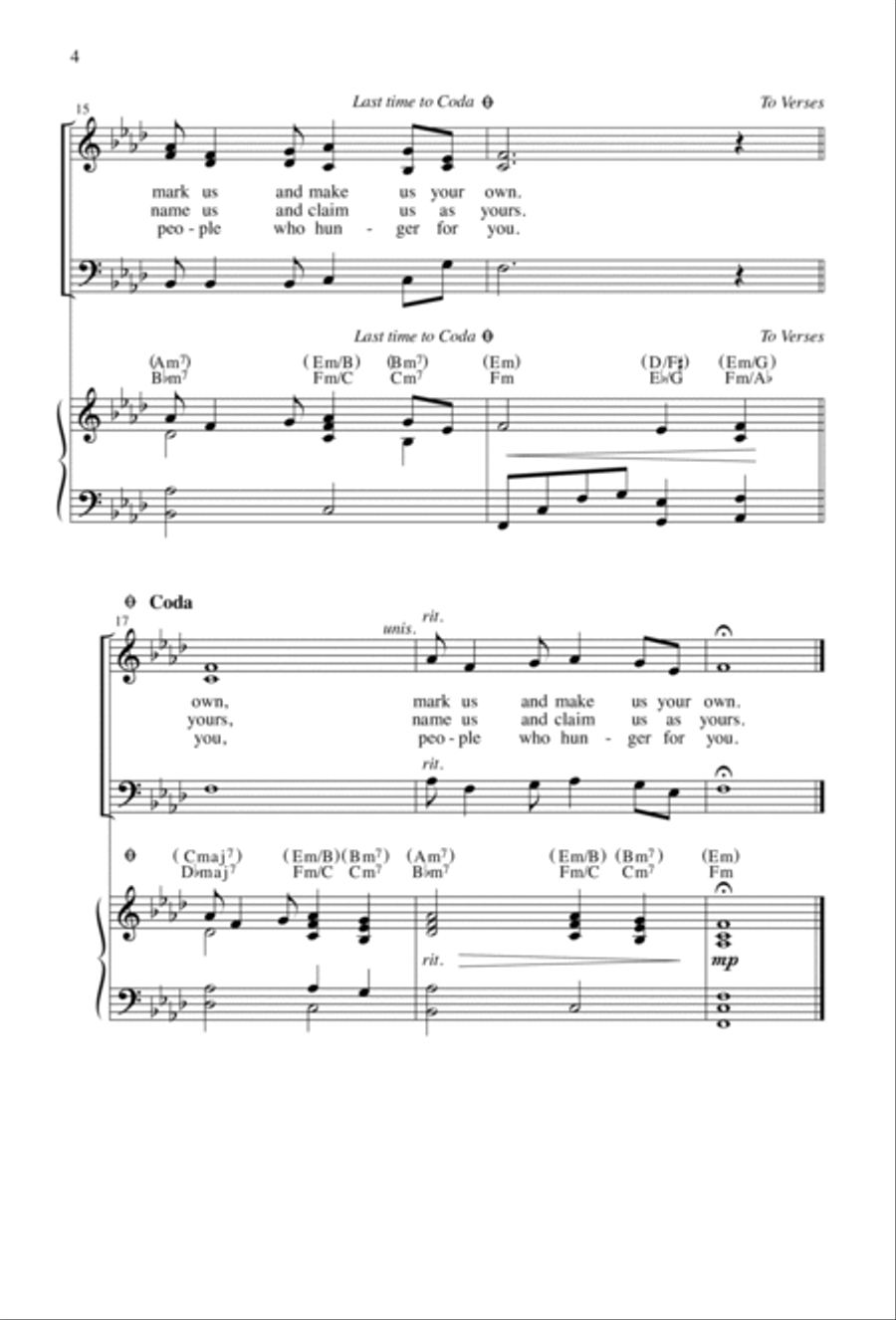 Merciful God: A Ritual Song for Lent | Download Edition 3-Part scores gallery preview page 4