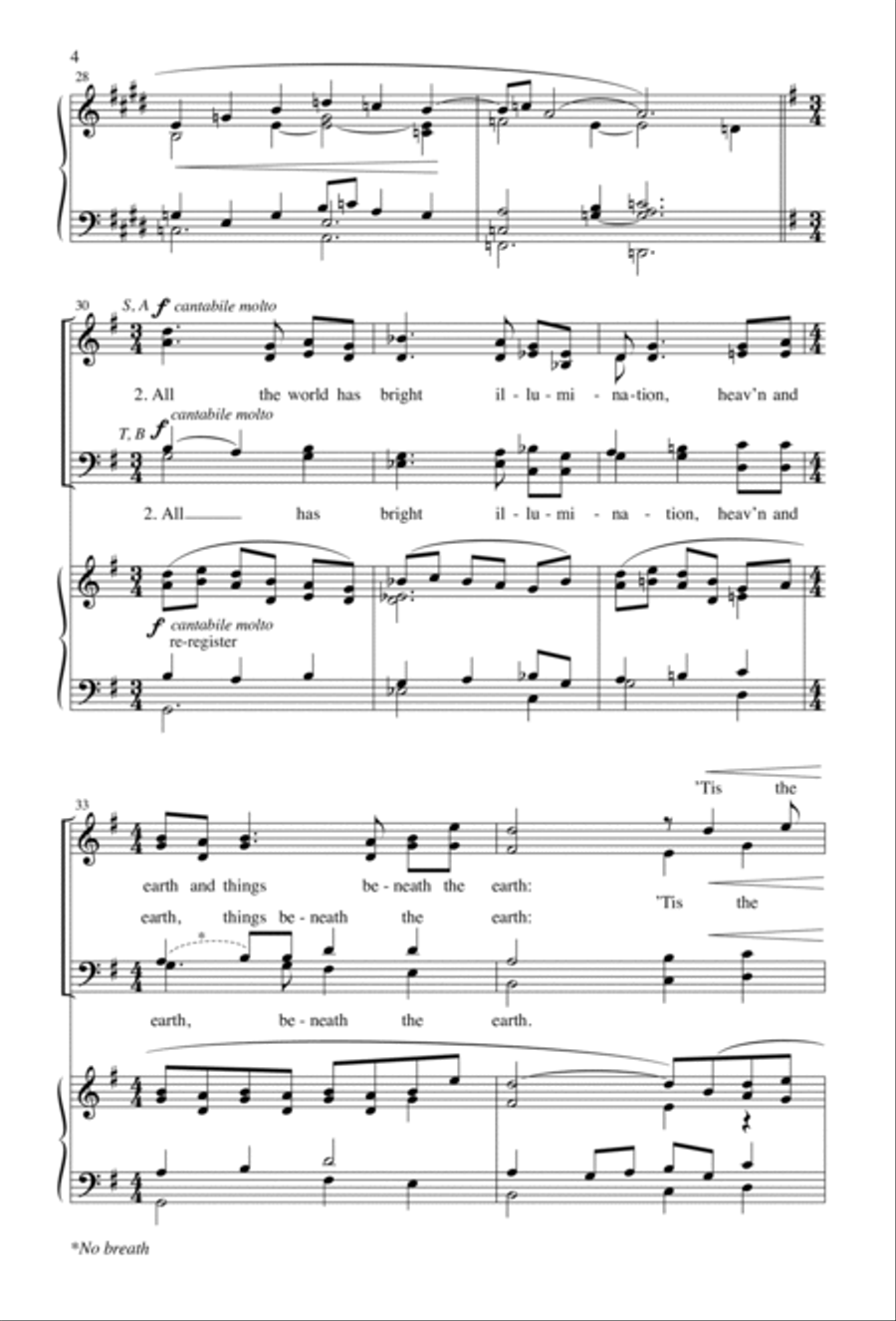 Come, and Let Us Drink of That New River 4-Part scores gallery preview page 4