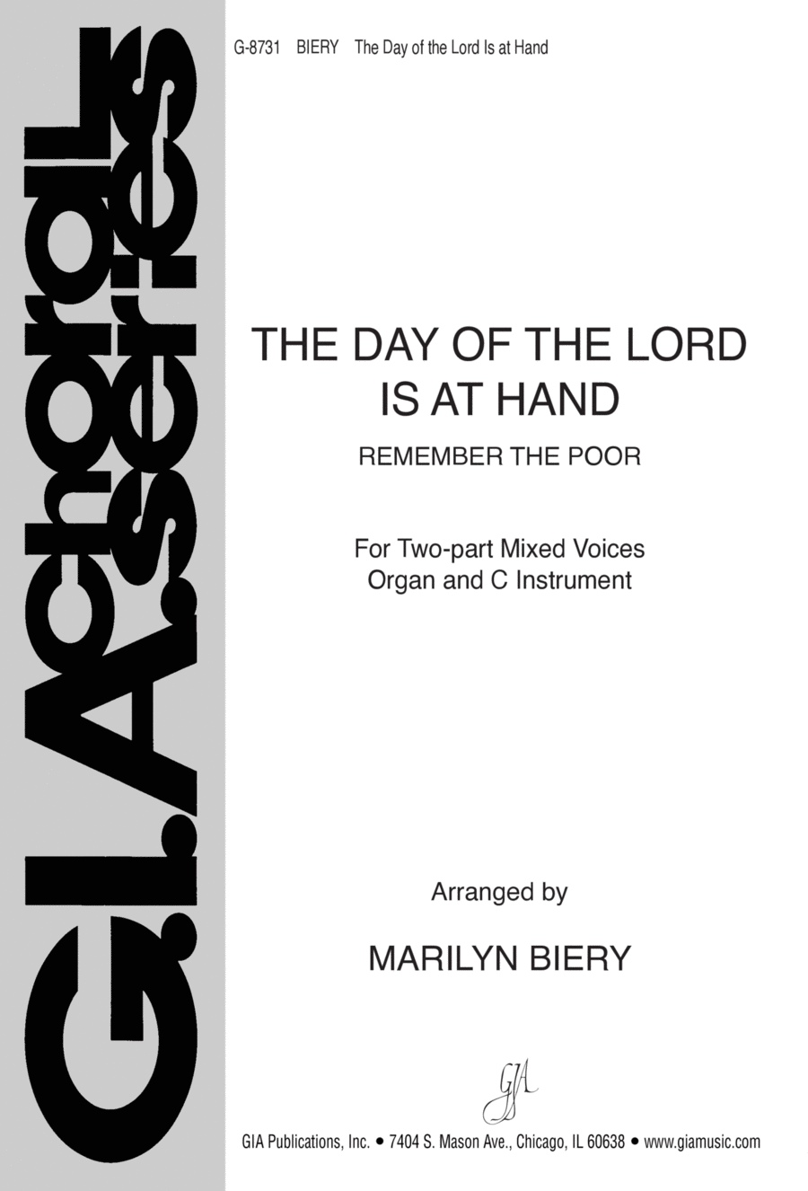 The Day of the Lord Is at Hand 2-Part scores gallery preview page 1