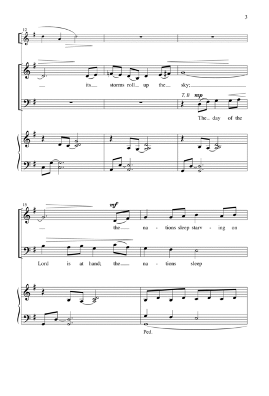 The Day of the Lord Is at Hand 2-Part scores gallery preview page 3