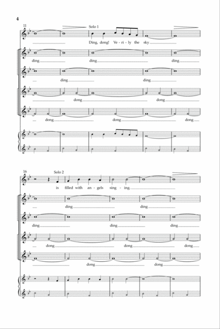 Ding, Dong! Merrily on High | Download Edition SSAA scores gallery preview page 4