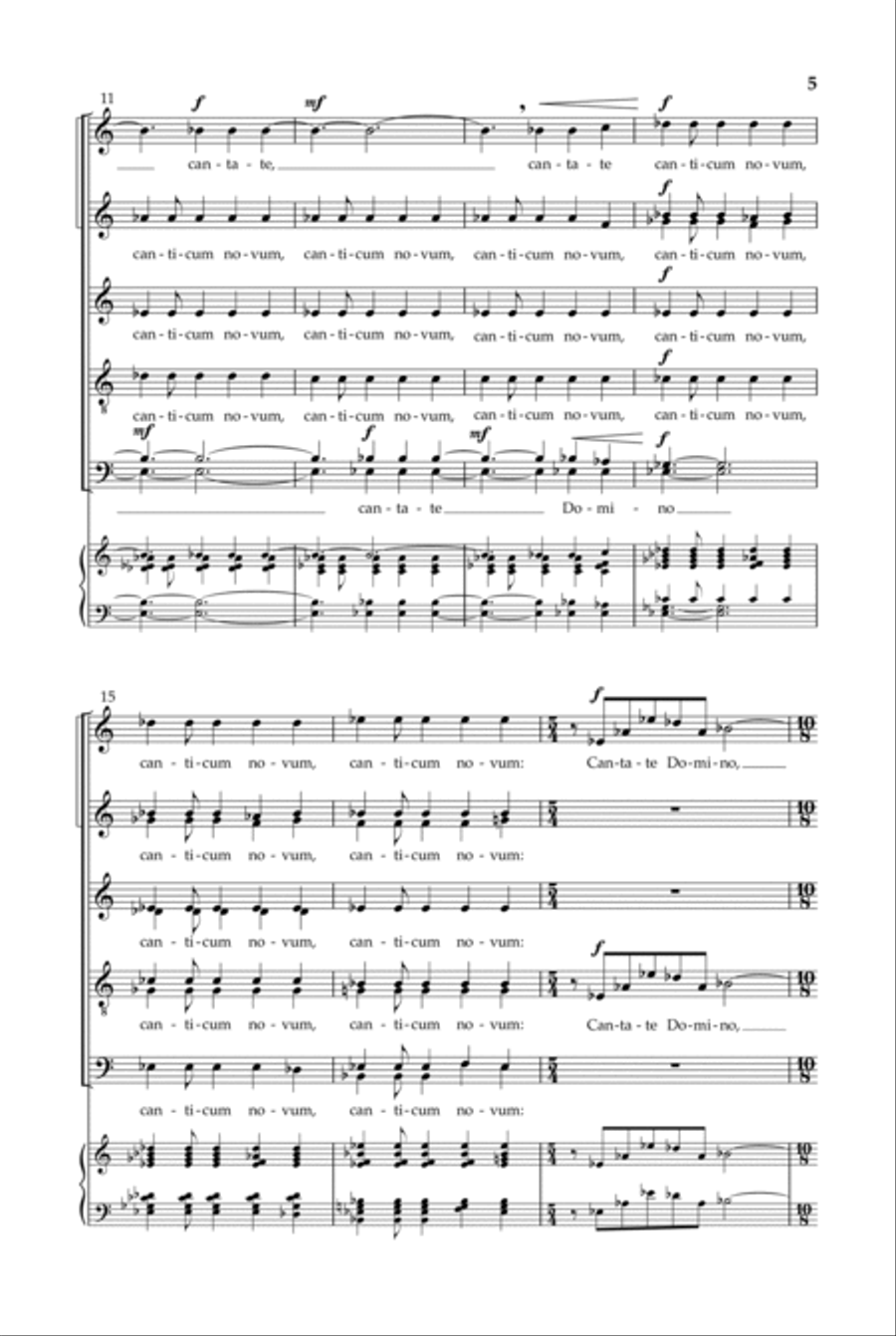 Canticum novum Canticum novum Divisi scores gallery preview page 5
