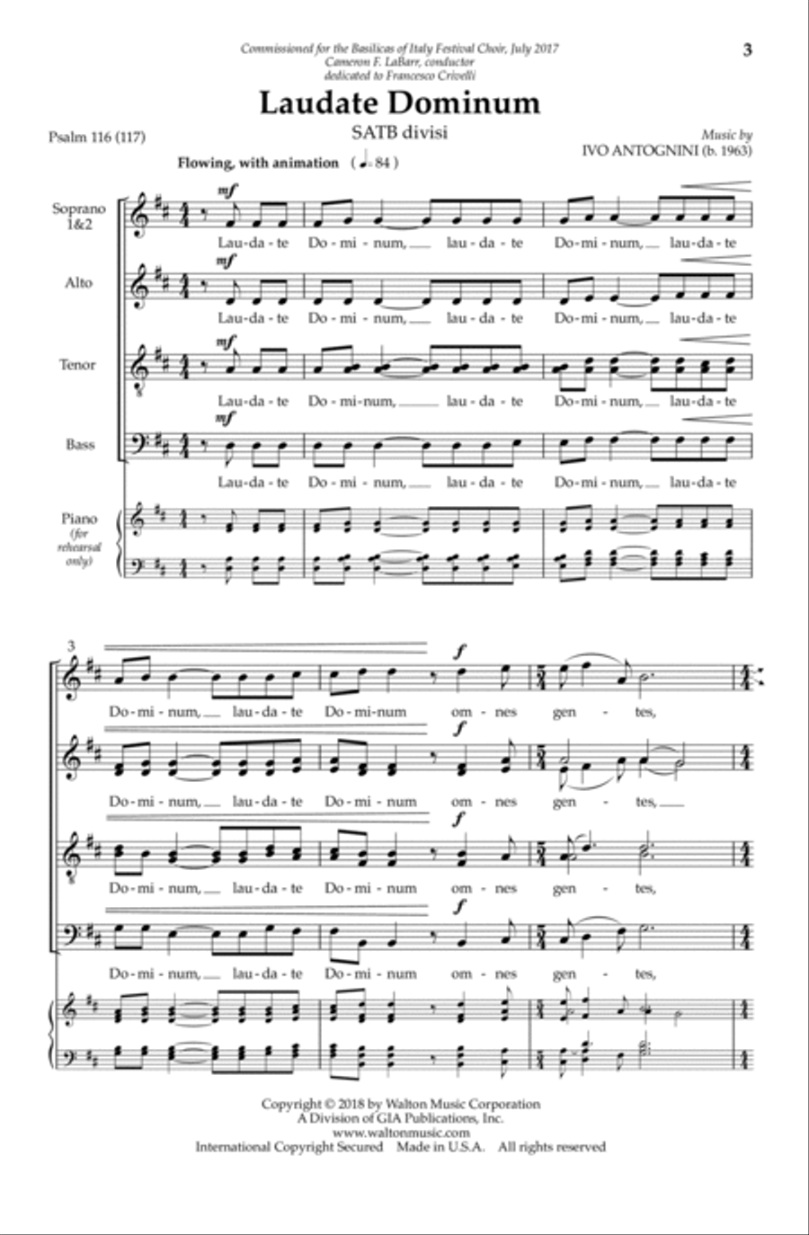 Laudate Dominum Laudate Dominum Divisi scores gallery preview page 3