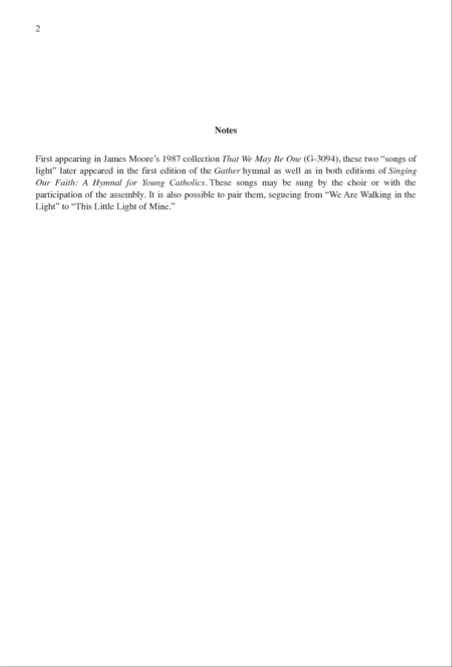Two Songs of Light Two Songs of Light 4-Part scores gallery preview page 2