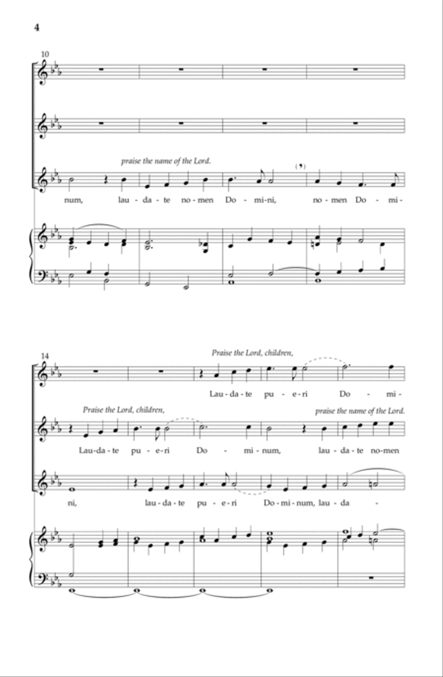 Laudate Pueri Laudate Pueri SSA scores gallery preview page 4