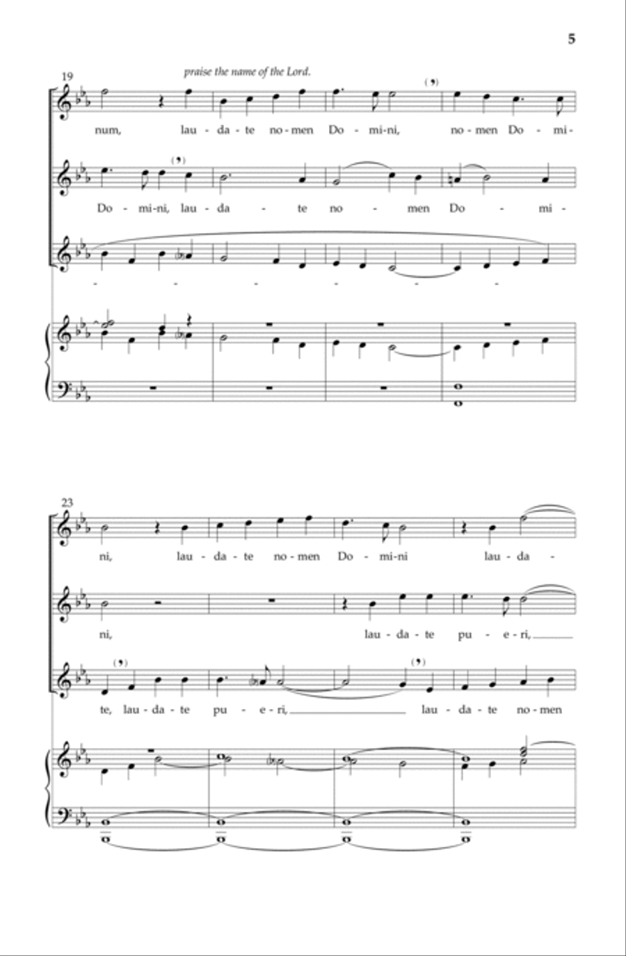 Laudate Pueri Laudate Pueri SSA scores gallery preview page 5