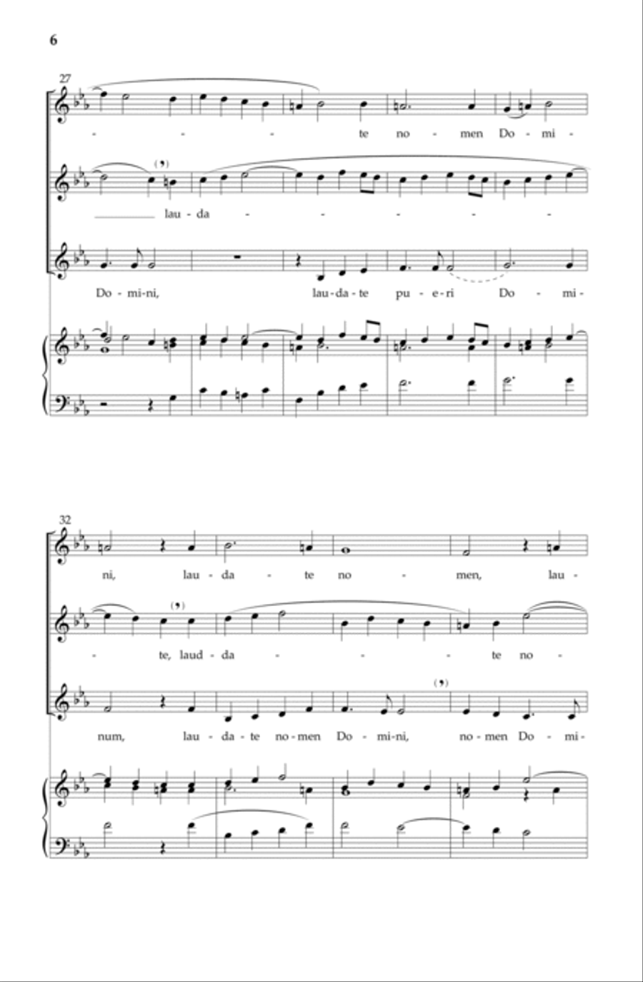 Laudate Pueri Laudate Pueri SSA scores gallery preview page 6