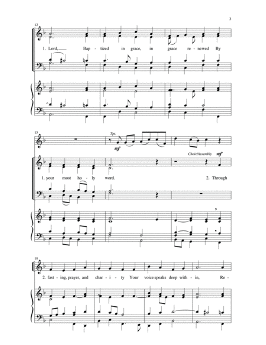 From Ashes to the Living Font | Download Edition 4-Part scores gallery preview page 3
