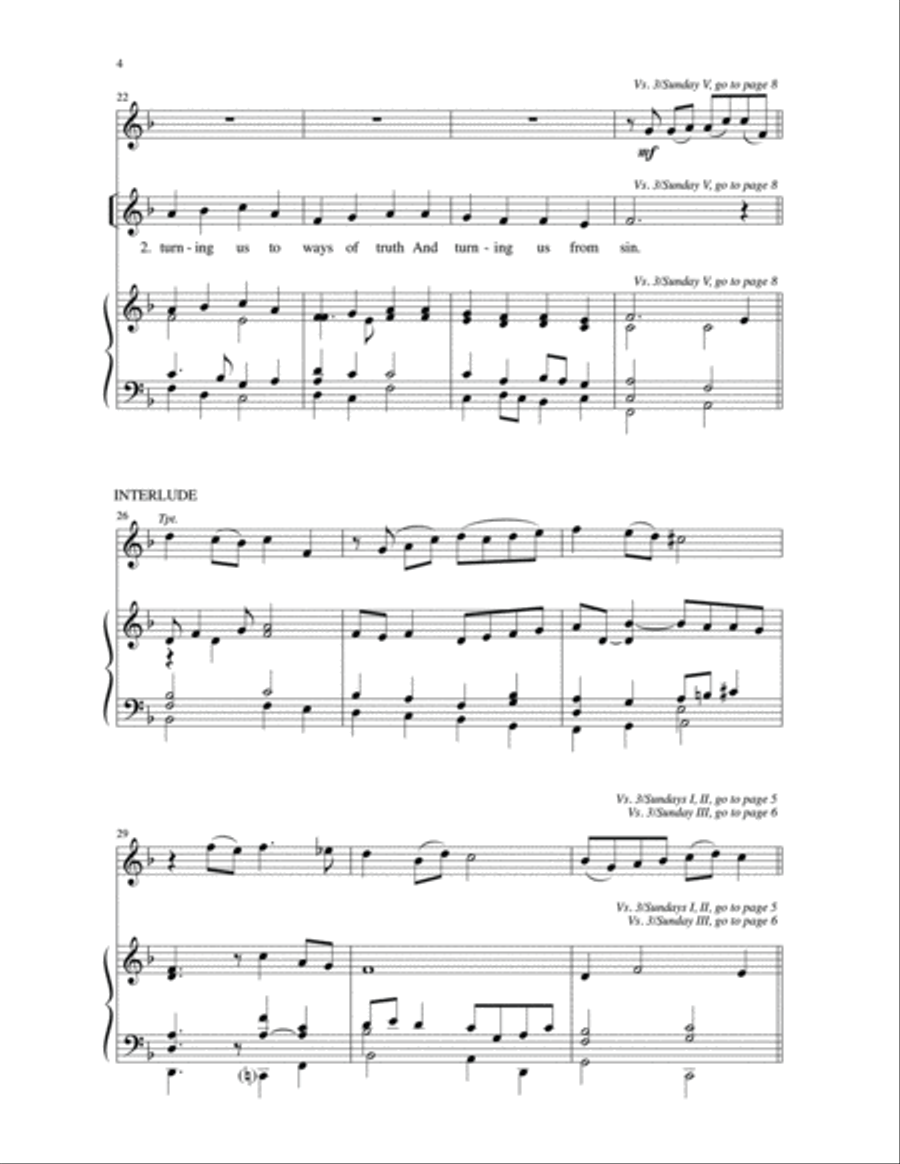From Ashes to the Living Font | Download Edition 4-Part scores gallery preview page 4