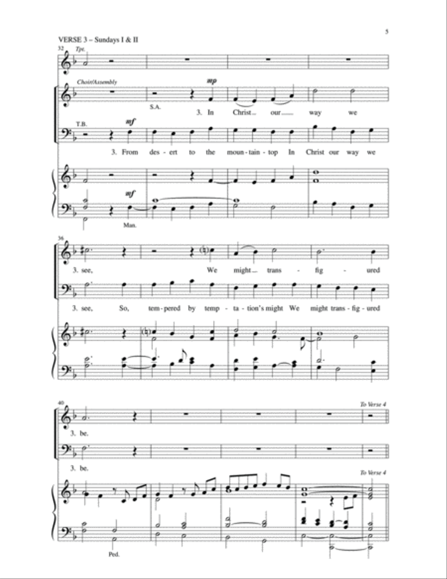 From Ashes to the Living Font | Download Edition 4-Part scores gallery preview page 5