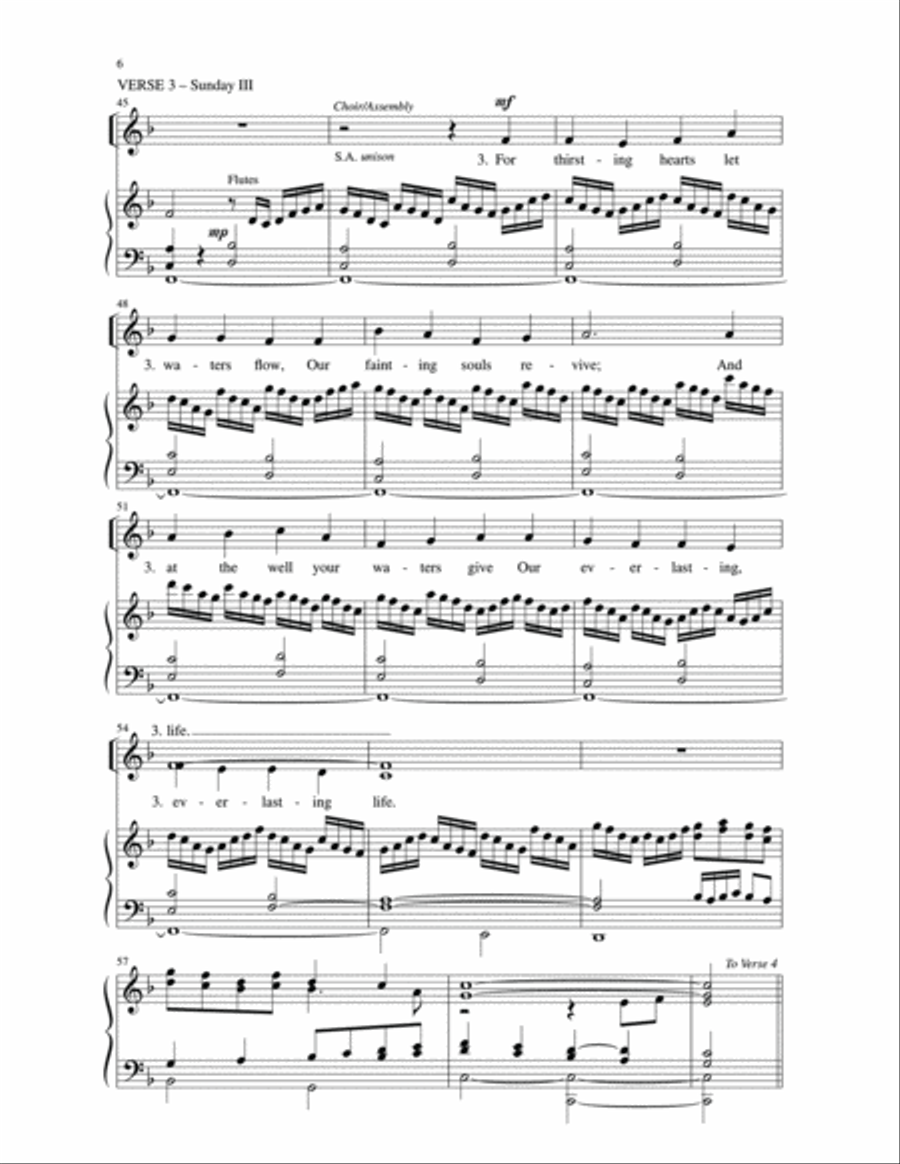 From Ashes to the Living Font | Download Edition 4-Part scores gallery preview page 6