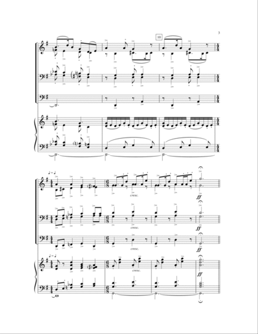 Psalm 100 | Download Edition 4-Part scores gallery preview page 4