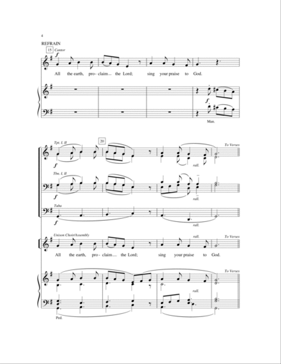 Psalm 100 | Download Edition 4-Part scores gallery preview page 5