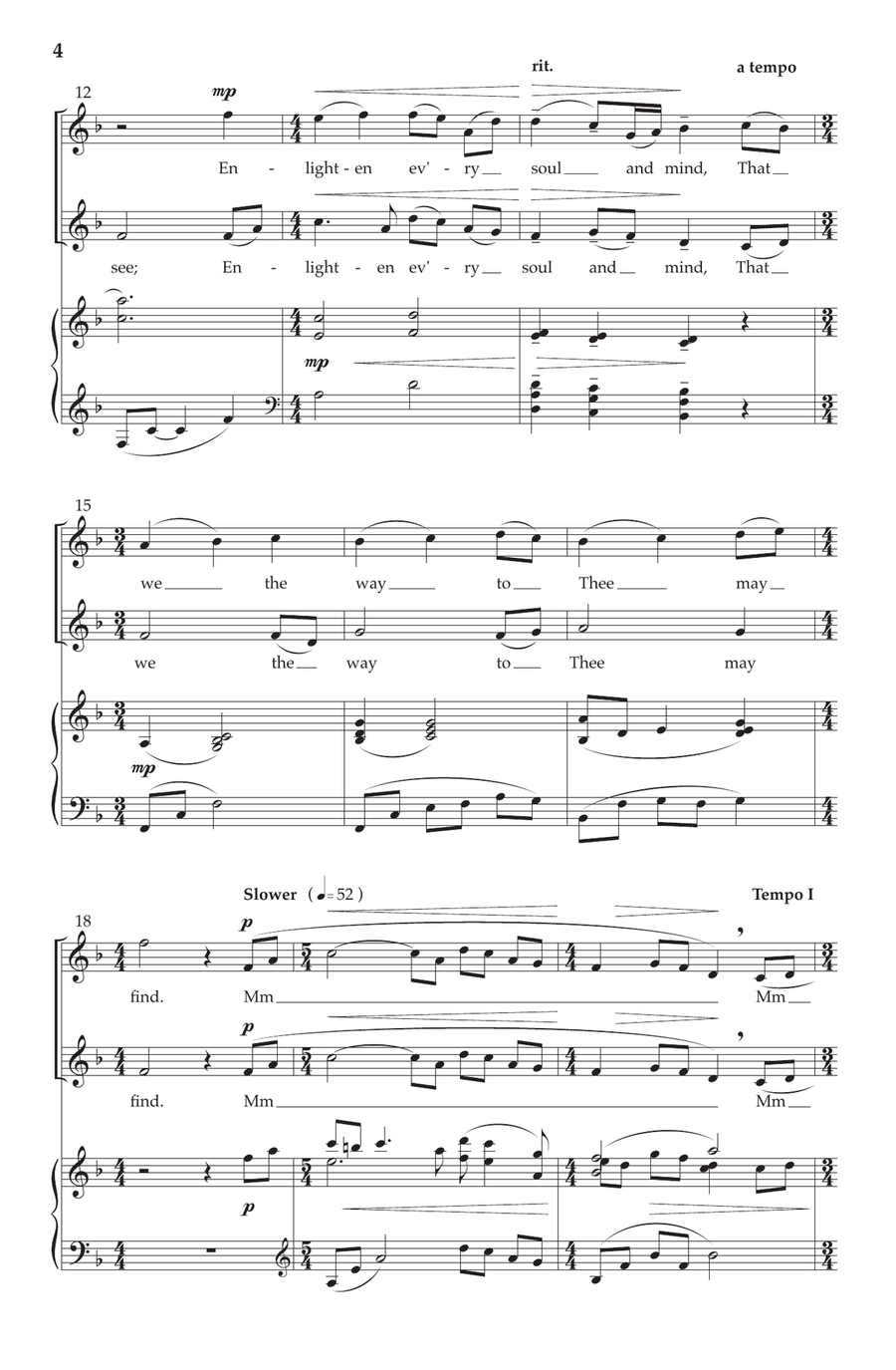 Thy Little Ones (Unison/Two-Part) | Download Edition Unison Choir - Digital Sheet Music page 4