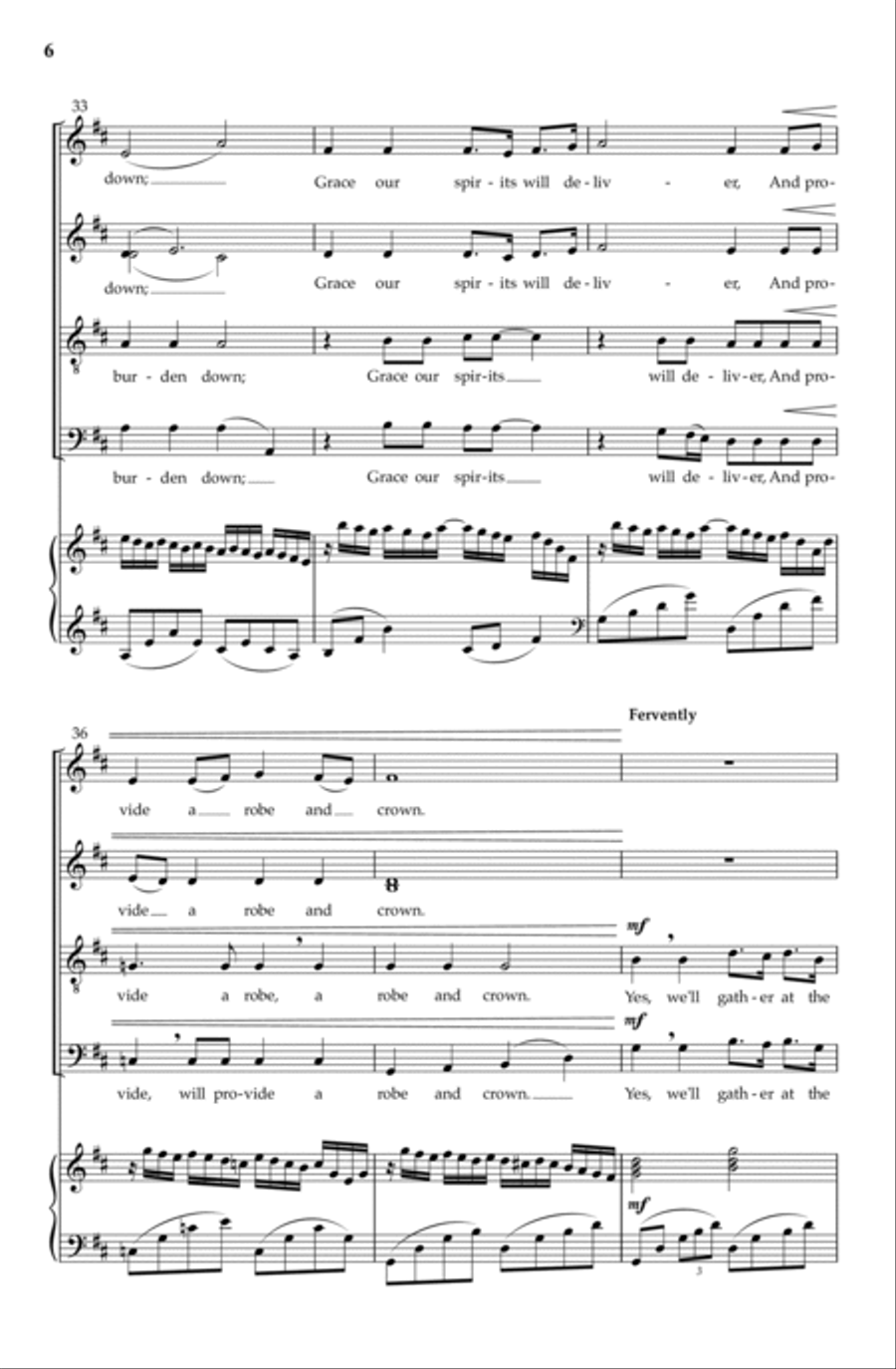 Shall We Gather At the River | Download Edition 4-Part scores gallery preview page 6