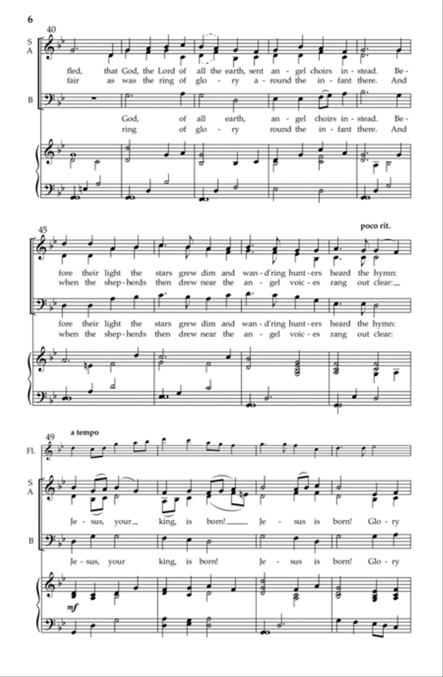 'Twas in the Moon of Wintertime (SAB) | Download Edition 3-Part scores gallery preview page 6