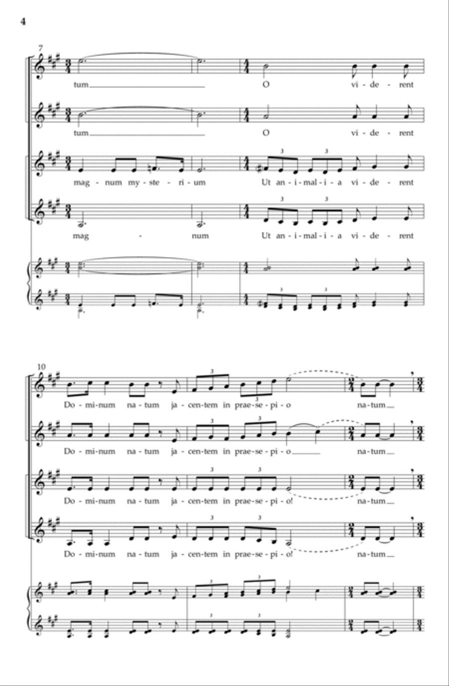 O magnum mysterium | Download Edition SSAA scores gallery preview page 4