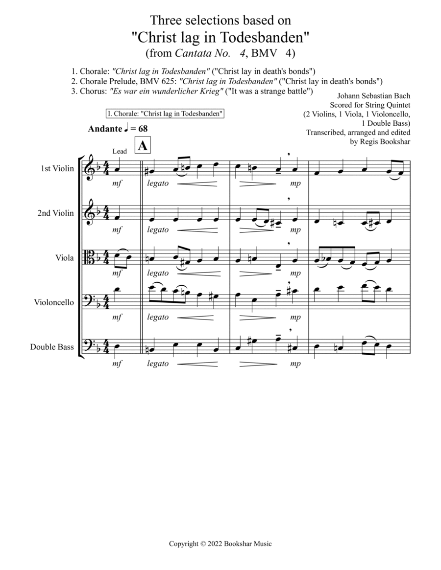 Three selections based on 