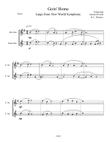 Goin' Home - Largo from New World Symphony (Alto and Tenor Sax Duet)