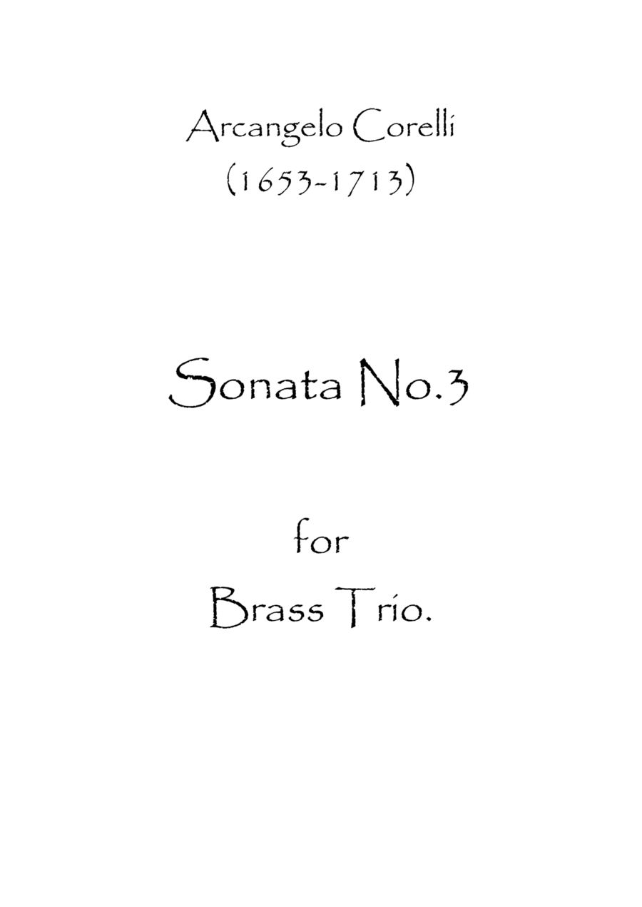 Sonata No.3 Sonata No.3 Chamber Music scores gallery preview page 1