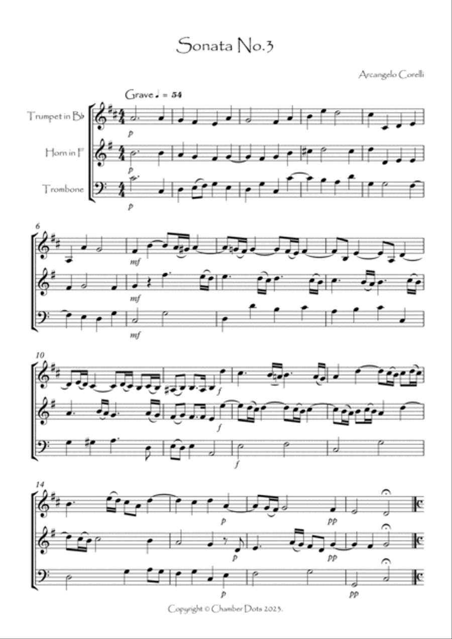 Sonata No.3 Sonata No.3 Chamber Music scores gallery preview page 2