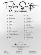 Taylor Swift Clarinet Solo scores gallery preview page 3