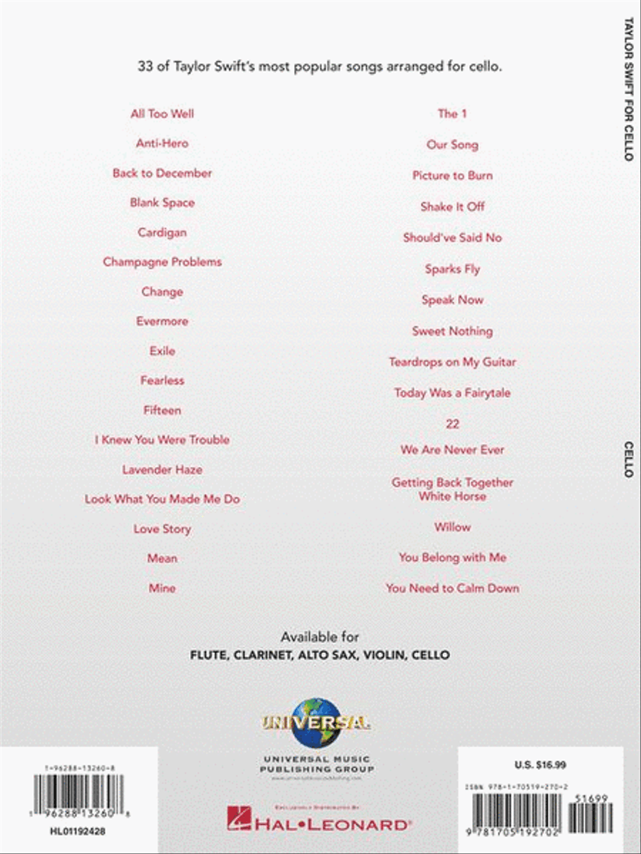 Taylor Swift Cello scores gallery preview page 7
