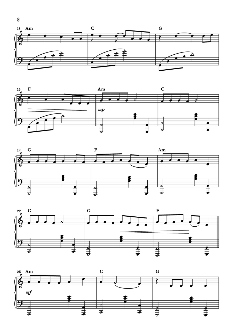 Old Town Road (remix) Piano Solo scores gallery preview page 2