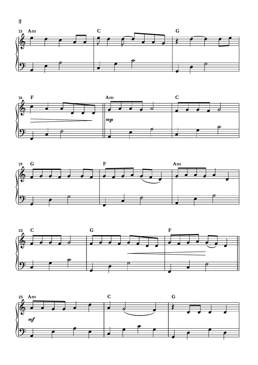 Old Town Road (remix) Piano Solo scores gallery preview page 2