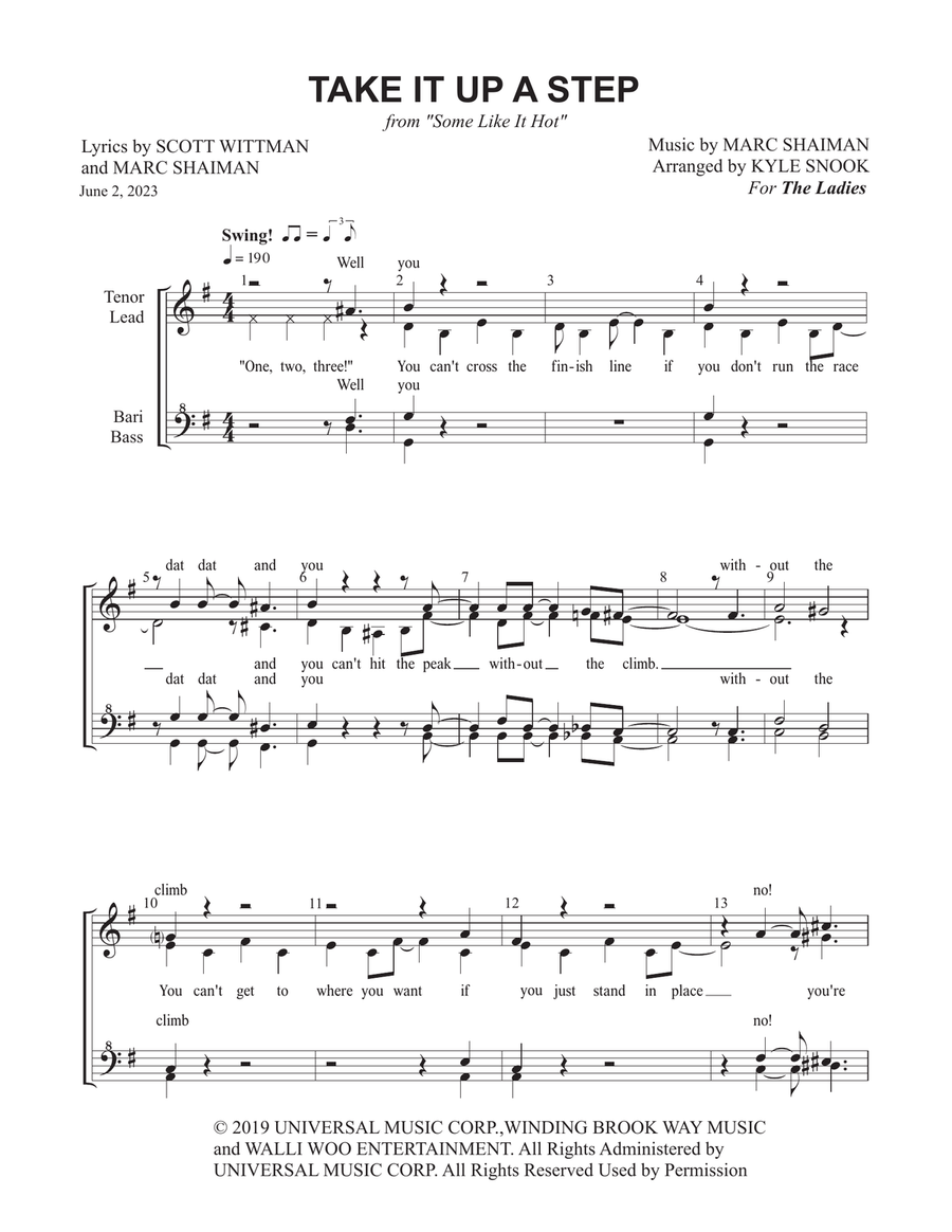 Take It Up A Step Take It Up A Step SSAA scores gallery preview page 1