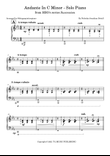 Andante In C Minor - Solo Piano