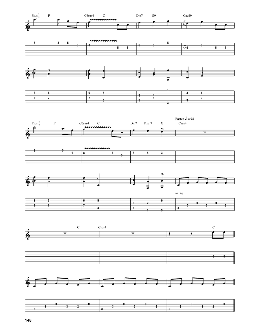 Brahms Lullaby Brahms Lullaby Acoustic Guitar scores gallery preview page 2