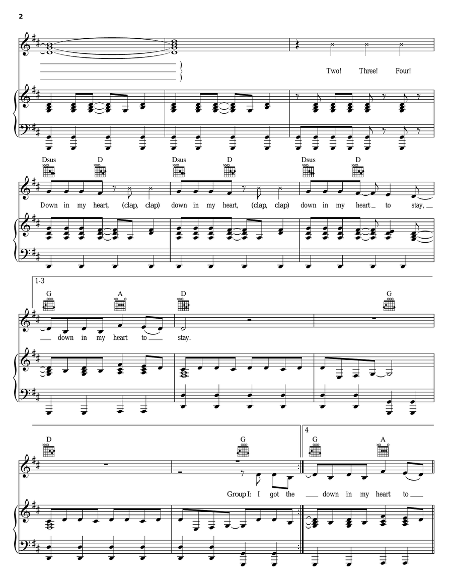 Joy! Joy! Piano, Vocal, Guitar scores gallery preview page 2