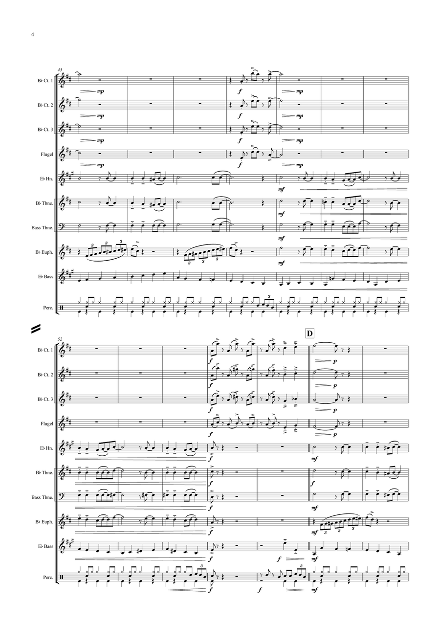 L-o-v-e L-o-v-e Brass Ensemble scores gallery preview page 4