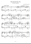 Tchaikovsky - The Seasons, Op. 37a No.6 - June, Barcarolle - Original With Fingered