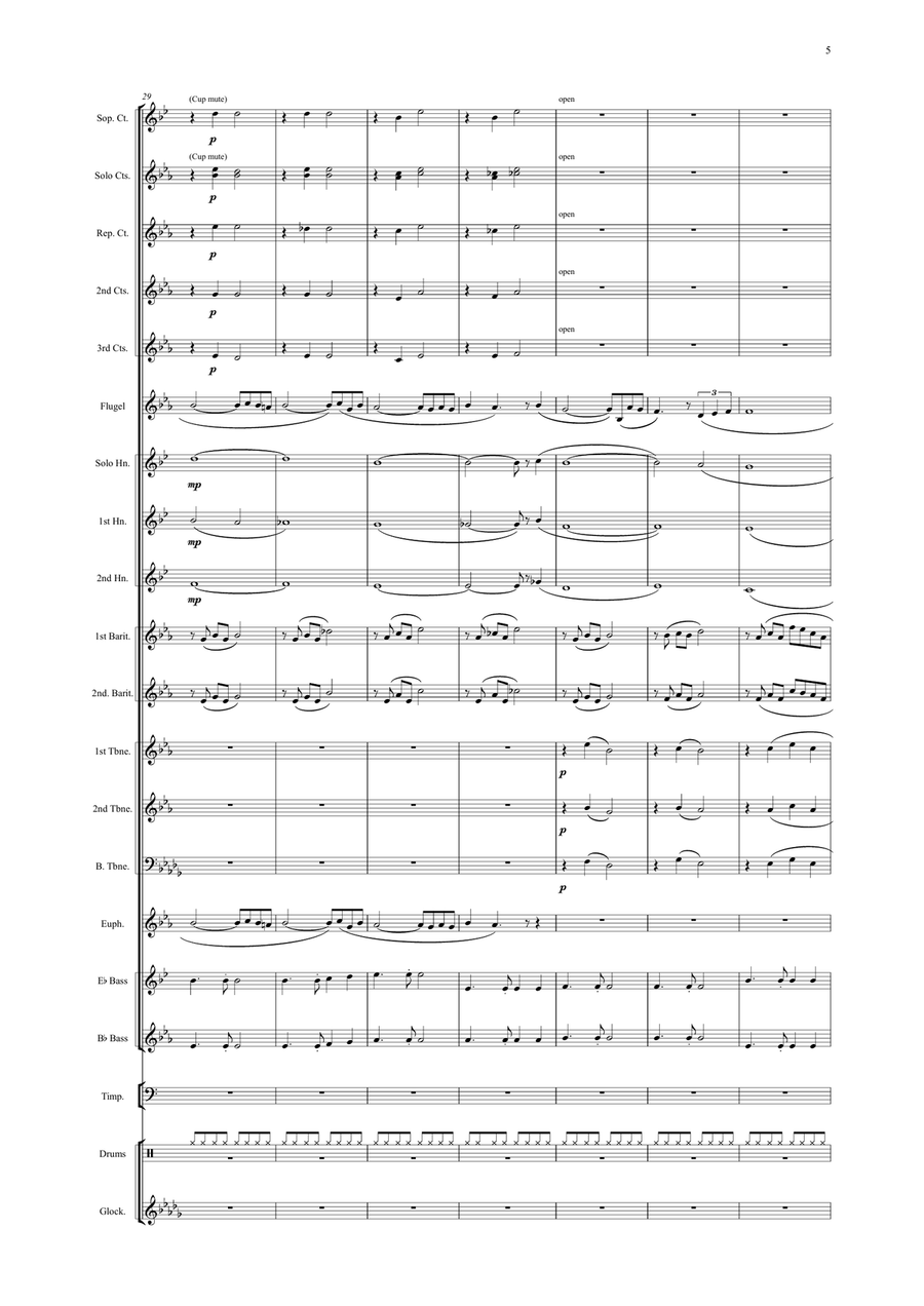 I Did It My Way Brass Band scores gallery preview page 5
