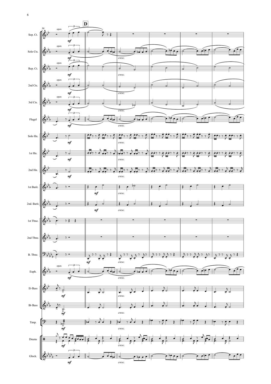 I Did It My Way Brass Band scores gallery preview page 6
