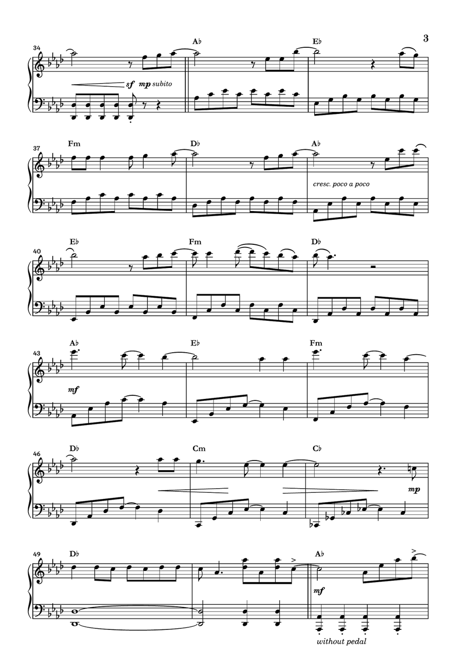 Let It Go Piano Solo scores gallery preview page 3