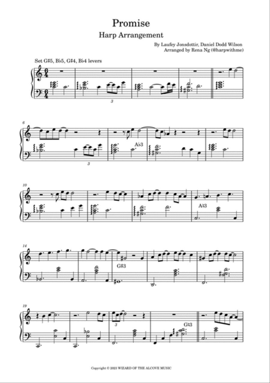 Promise Celtic Harp scores gallery preview page 3