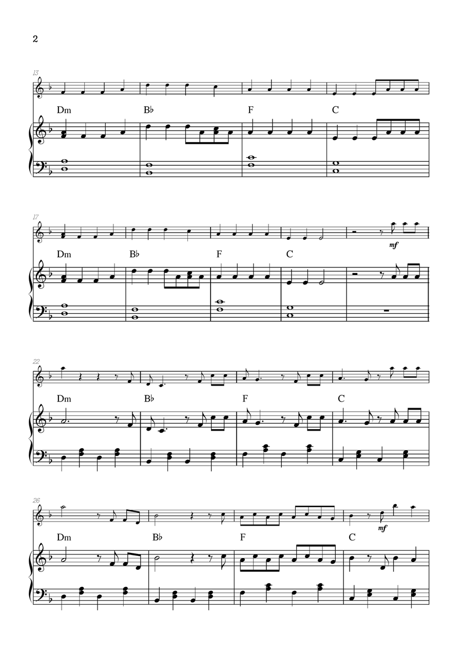 Faded Violin Solo scores gallery preview page 2