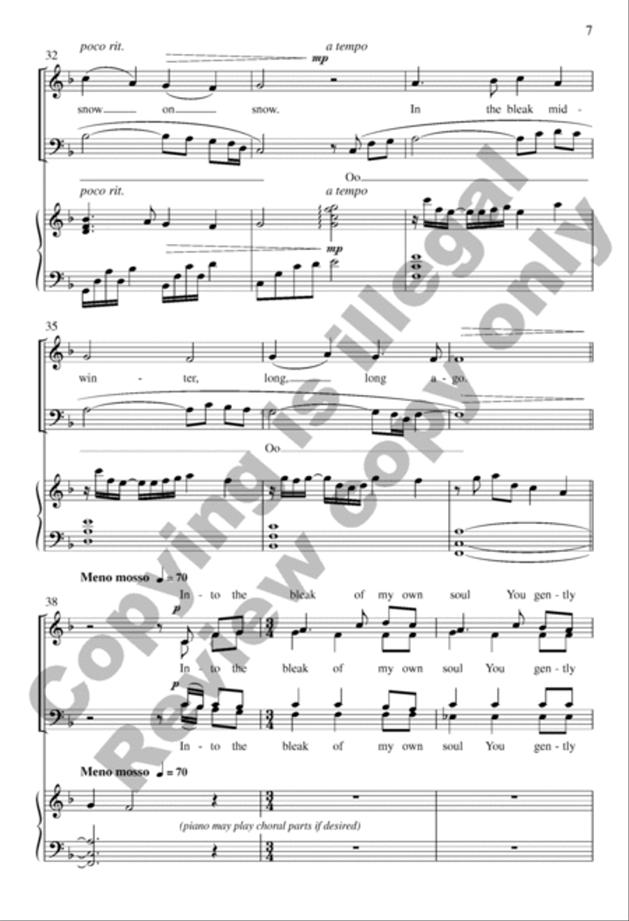 In the Bleak Midwinter In the Bleak Midwinter 4-Part scores gallery preview page 7