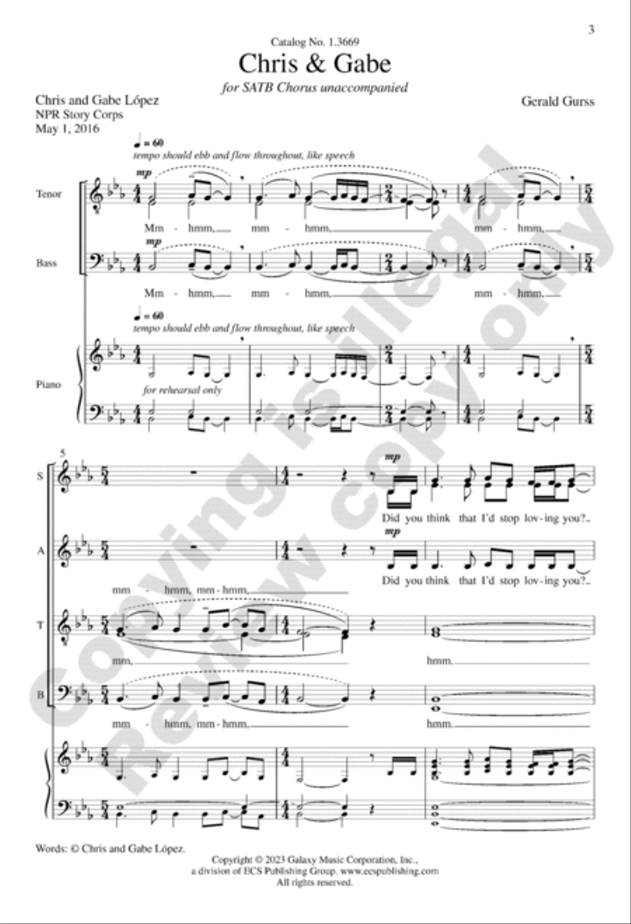 Chris and Gabe Chris and Gabe 4-Part scores gallery preview page 2