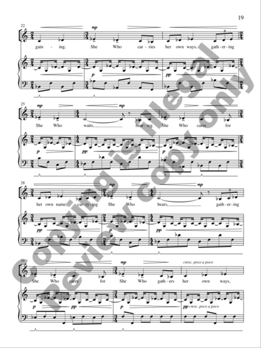 She Who Continues She Who Continues Soprano Voice scores gallery preview page 9