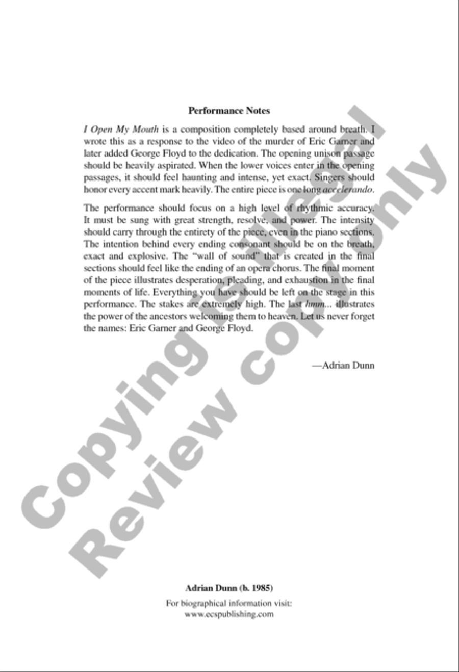 I Open My Mouth I Open My Mouth A Cappella scores gallery preview page 2