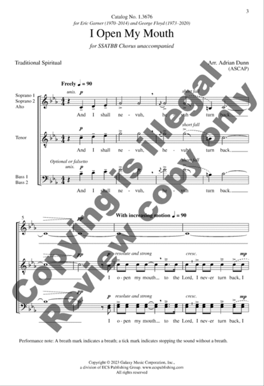 I Open My Mouth I Open My Mouth A Cappella scores gallery preview page 3
