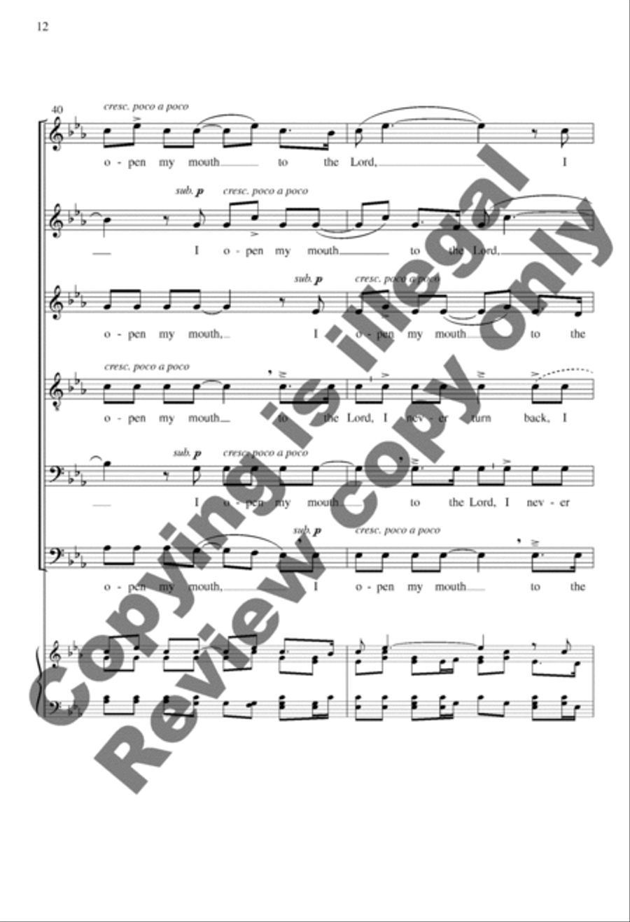 I Open My Mouth I Open My Mouth A Cappella scores gallery preview page 12