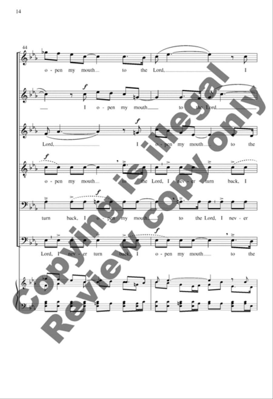 I Open My Mouth I Open My Mouth A Cappella scores gallery preview page 14