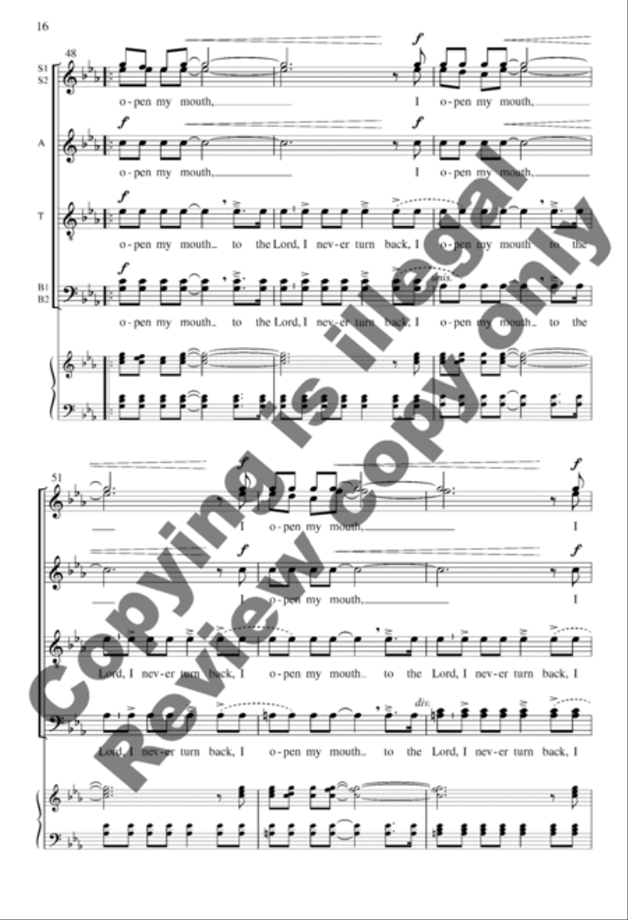 I Open My Mouth I Open My Mouth A Cappella scores gallery preview page 16
