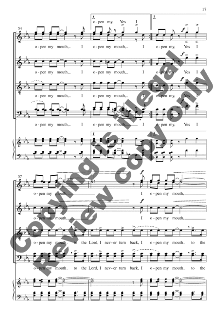 I Open My Mouth I Open My Mouth A Cappella scores gallery preview page 17
